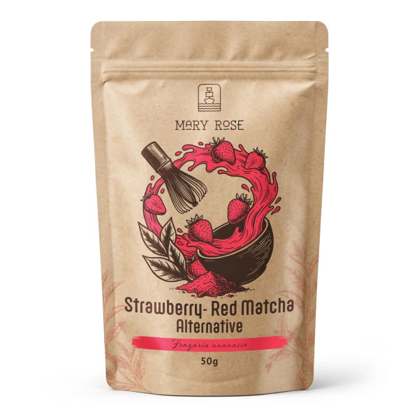 Mary Rose – Red Matcha Alternative – Eper (por) 50 g