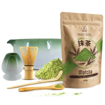 Matcha tea főzőkészlet: matcha 100g + kiegészítők
