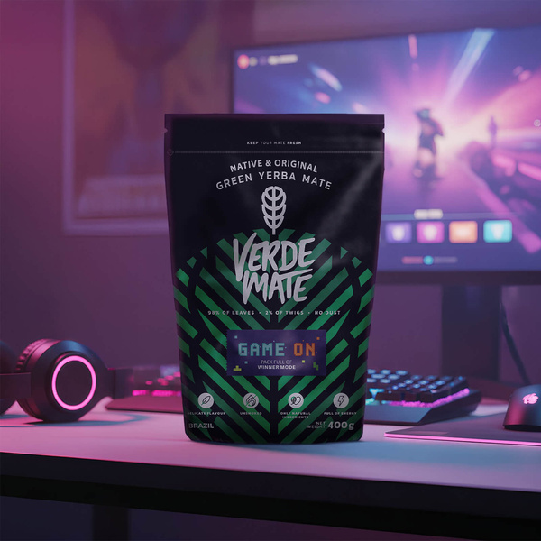 Verde Mate Green Game On 0,4 kg – yerba mate játékosoknak, energiaital ízben