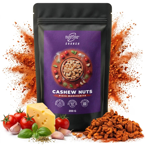 Nustino Crunch – Pörkölt kesudió – Pizza Margherita 200 g
