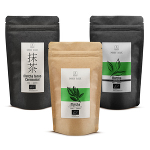 3 japán bio matcha tea szett: ceremoniális + prémium + konyhai