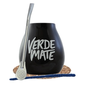 Black Verde Mate tök + bombilla készlet