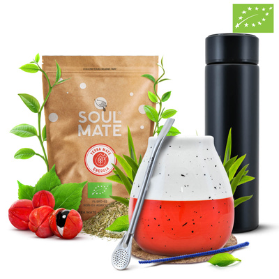 Yerba Soul Mate Energia 500g készlet + termosz