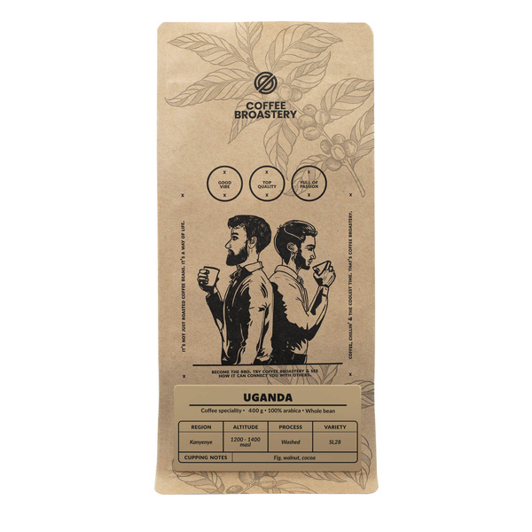 Bro Coffee Roastery - Egész kávébabos IUganda Kanyenye Speciality 400g