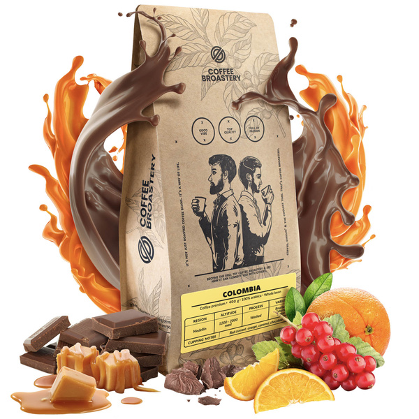 Bro Coffee Roastery - Egész kávébabos Colombia Medellin Premium 400g