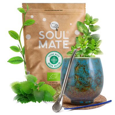 Yerba Mate készlet Soul Mate 500g 0,5kg Mate Tök + Bombilla