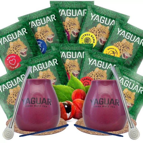 Yerba mate kóstoló készlet két személyre 10x50g