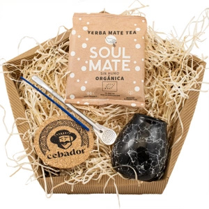 Ajándékkészlet Yerba Mate: Soul Mate Energia 50g + Mate Tök + Bombilla