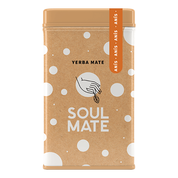 Yerbera – Fém doboz + Soul Mate Orgánica Anís 0,5 kg