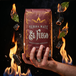 Yerba Mate készlet: El Fuego Elaborada 1kg + Mate Tök + Bombilla