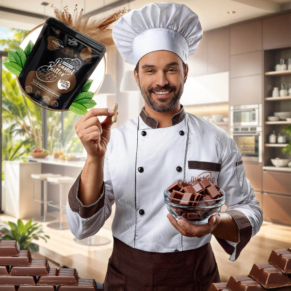 Nustino – Porított mogyoróvaj – Chocolate (cukor hozzáadása nélkül) 400 g
