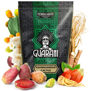 Yerba Mate készlet Guarani Ashwagandha 500g Kalácsa + Bombilla