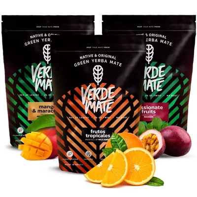 Yerba mate szett Verde Mate Zöld gyümölcsös 3x500 1.5kg