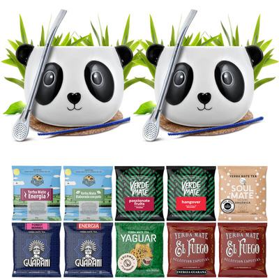 Yerba Mate készlet két személyre Kalácsa Bombilla