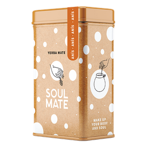 Yerbera – Fém doboz + Soul Mate Orgánica Anís 0,5 kg