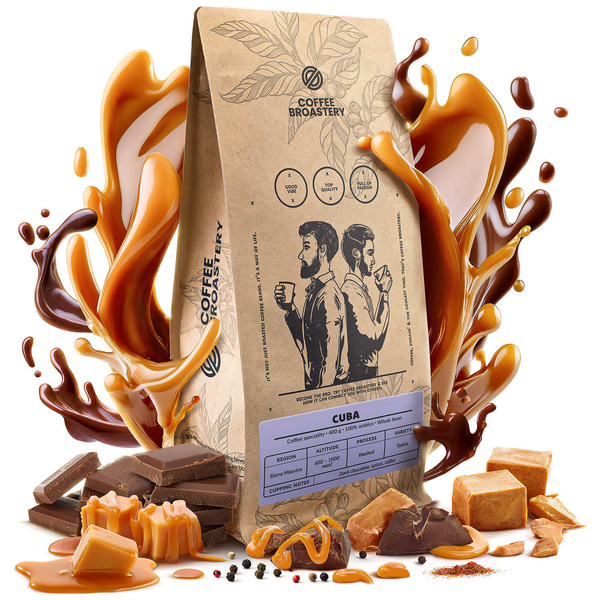 Bro Coffee Roastery - Egész kávébabos Cuba Sierra Maestra Speciality 400 g
