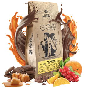 Bro Coffee Roastery - Egész kávébabos Colombia Medellin Premium 400g