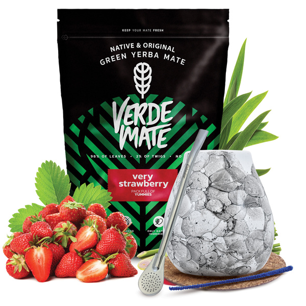 Set di Yerba Mate Verde Mate 500g 0,5kg Tazza di mate + Bombilla