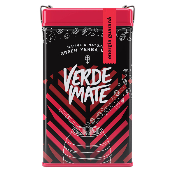 Yerbera – Fém doboz + Verde Mate Green Energia Guarana 0,5 kg