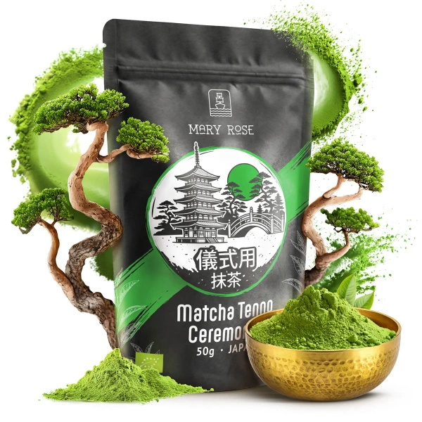 Mary Rose – Japán Matcha Tenno zöld tea (BIO) Ceremoniális 50 g