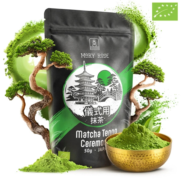 Mary Rose – Japán Matcha Tenno zöld tea (BIO) Ceremoniális 50 g