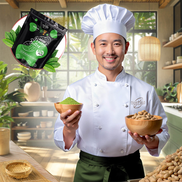 Nustino porított mogyoróvaj szett: Raspberry + Salted Caramel + Matcha 3x400g