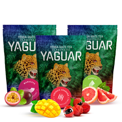 Yerba Mate Yaguar készlet különböző fajták 3x500g