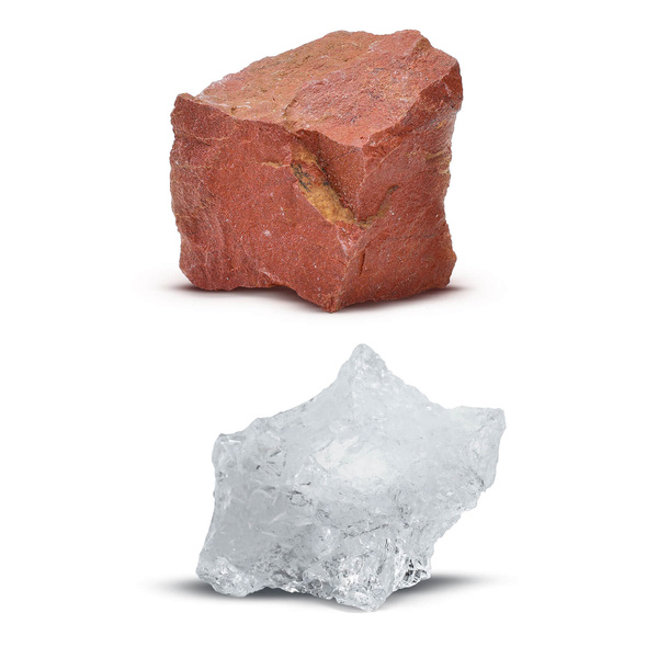 Természetes kövekből és kristályokból álló készlet - ezotéria, jóga, meditáció