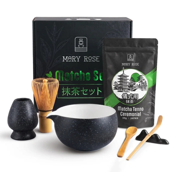 Ajándékcsomag: japán ceremoniális matcha + matchawan + bambuszkiegészítők
