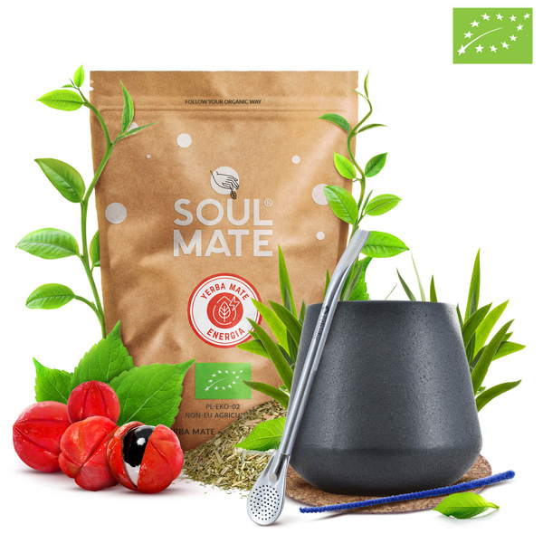 Yerba Mate Induló Készlet Bombilla Mate Tökre 500g