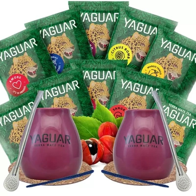 Yerba mate kóstoló készlet két személyre 10x50g