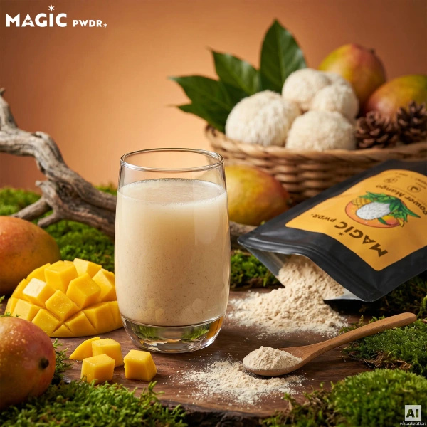 Magic Pwdr – Power Yerba & Mango – Focus & Gut Blend 200 g