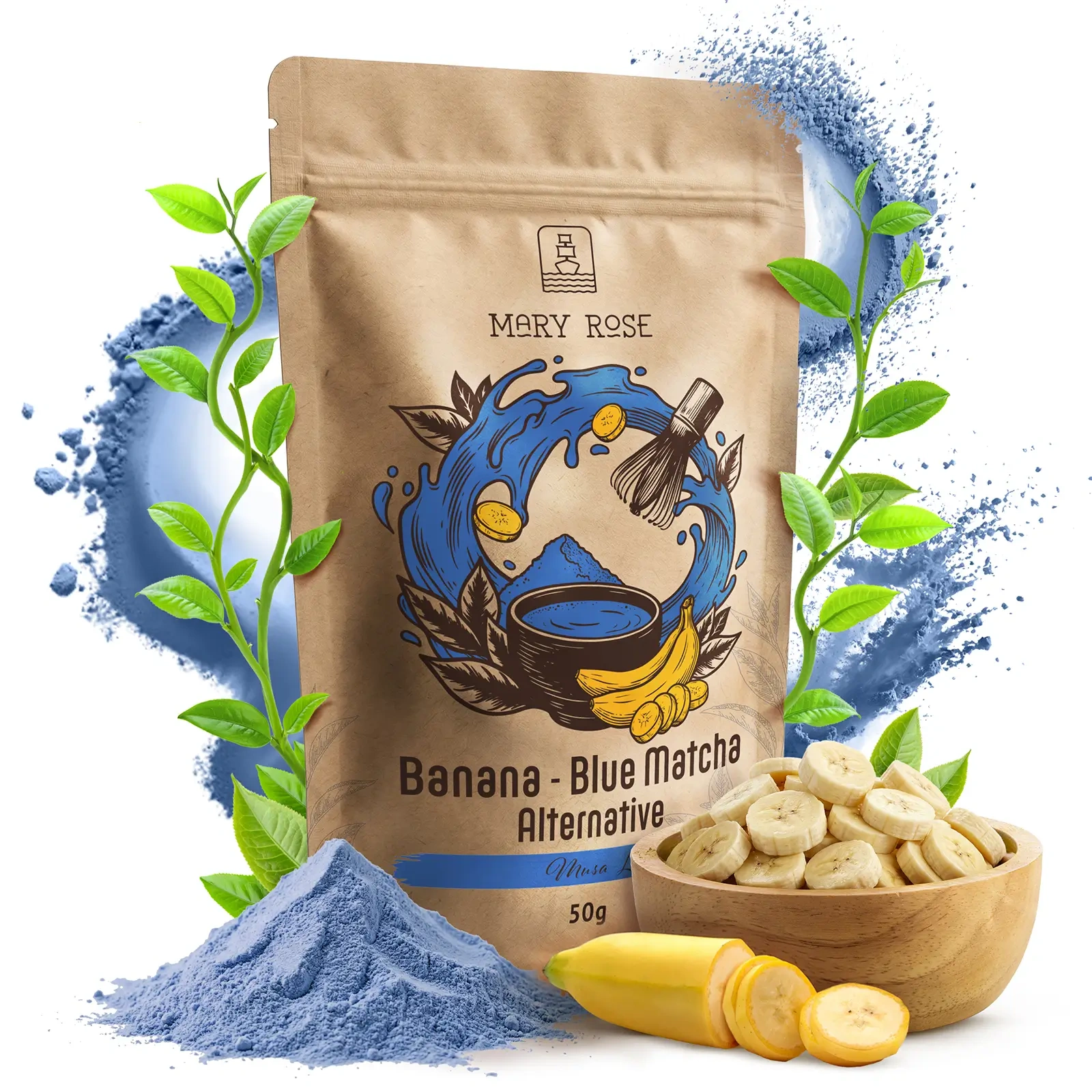 Mary Rose Blue Matcha Alternative Banán