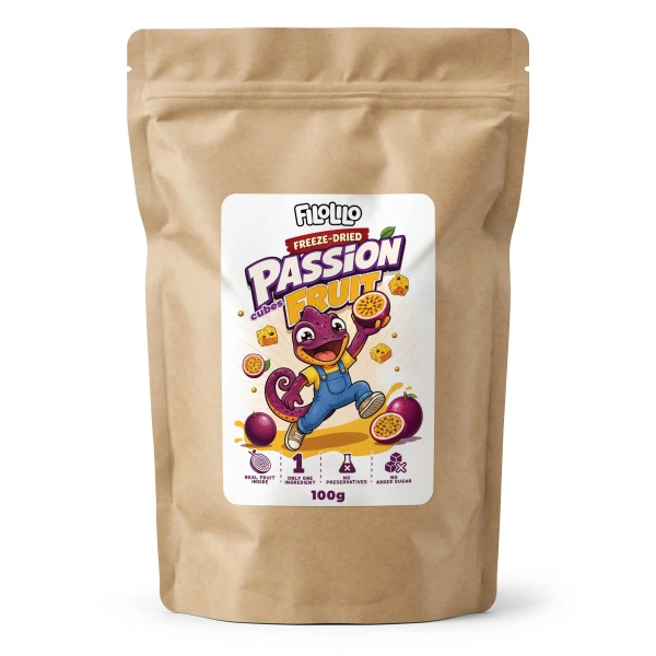 FiloLilo – Liofilizált maracuja (kockák) 100 g