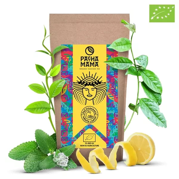Guayusa Pachamama Menta Limón - bio minősített - menta és citrom - 250g