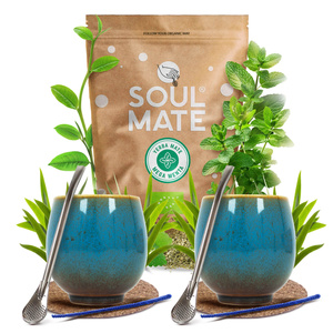 Yerba Mate készlet Soul Mate 500g 0,5kg 2x Mate Tök + 2x Bombilla