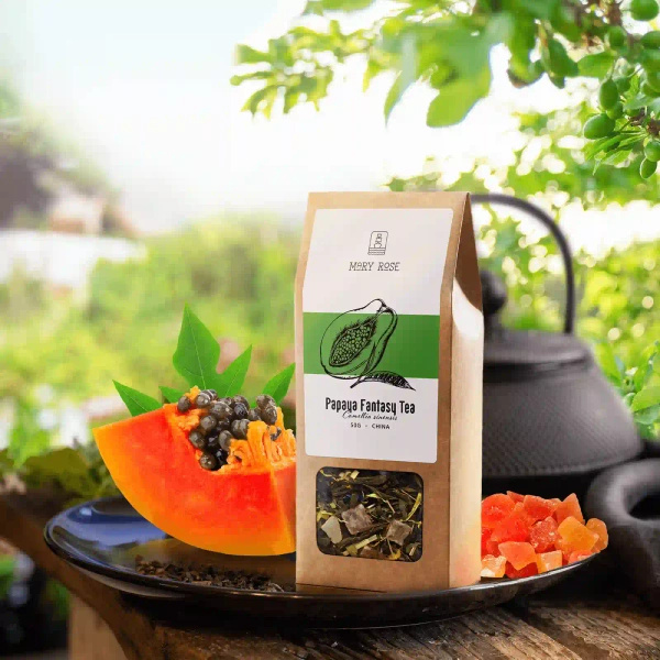 Mary Rose - Papaya Fantasy Zöld Tea - 50g